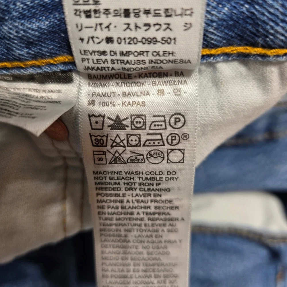 Levi's‎ 501 Original Fit Jeans Men 42x30 Blue Button Fly Straight Leg Denim